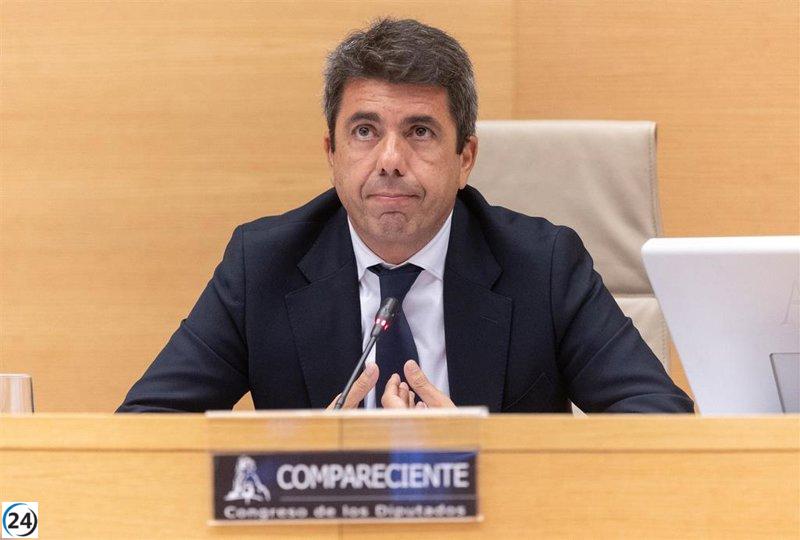 La jueza exige las grabaciones integrales de las intervenciones de Mazón en Les Corts y el Congreso.