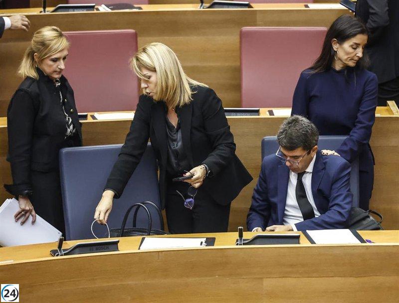 Mazón responde con sarcasmo a la preocupación de Pradas sobre el barranco del Poyo.