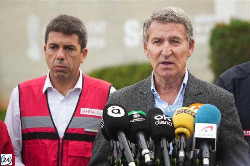 Víctimas solicitan a la jueza que convoque a Feijóo como testigo en la investigación de la dana.