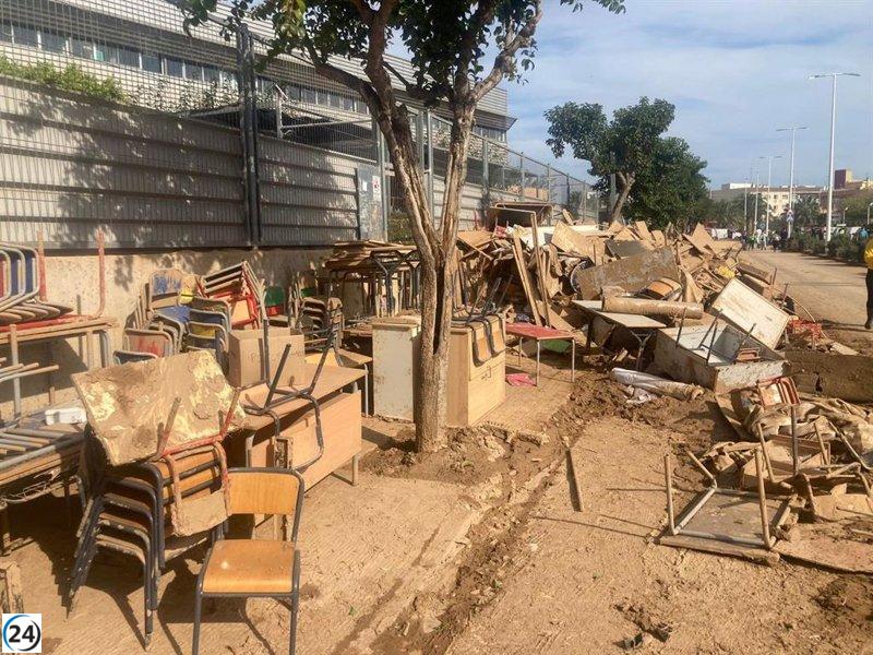 El PSPV denuncia que solo se ha utilizado el 1,2% del presupuesto destinado a reparar centros afectados por la dana.