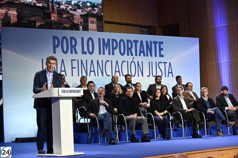 Feijóo y su equipo se unen contra la financiación directa de Sánchez: 