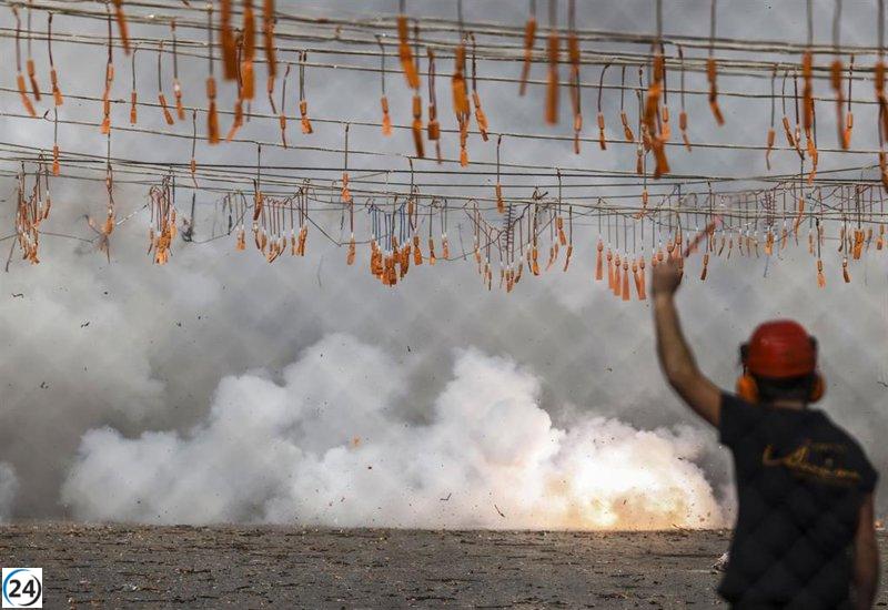 Pirotecnia Peñarroja inicia las Fallas 2026 el 1 de marzo, mientras que Hermanos Caballer pondrá fin a los disparos el día 19.