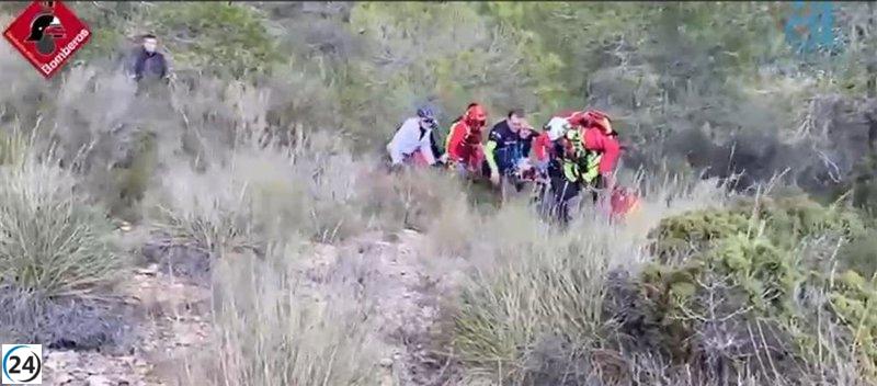 Ciclista de 52 años salvado tras sufrir un paro cardíaco en Tibi.