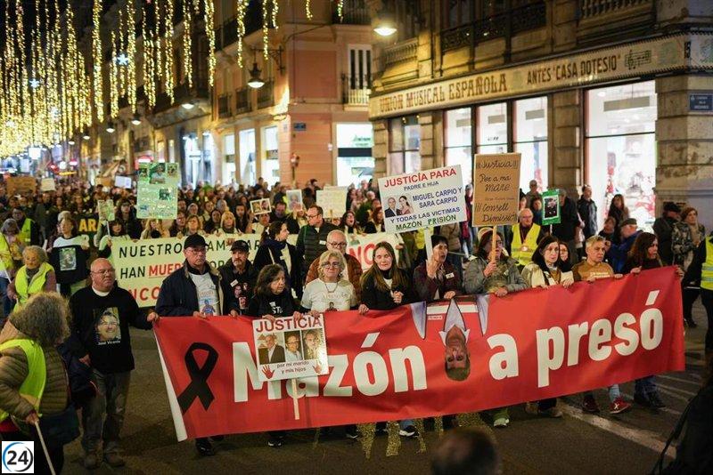 Nueva marcha en Benetússer clama por la prisión de Mazón el 31 de enero.
