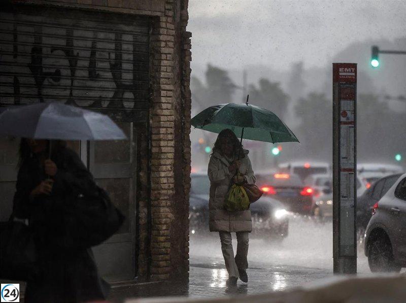 Alerta amarilla por lluvias se extiende al norte de Alicante, según Emergencias.