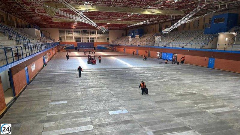 Preparativos en marcha para el Benidorm Fest 2026: el recinto ya está en acondicionamiento.