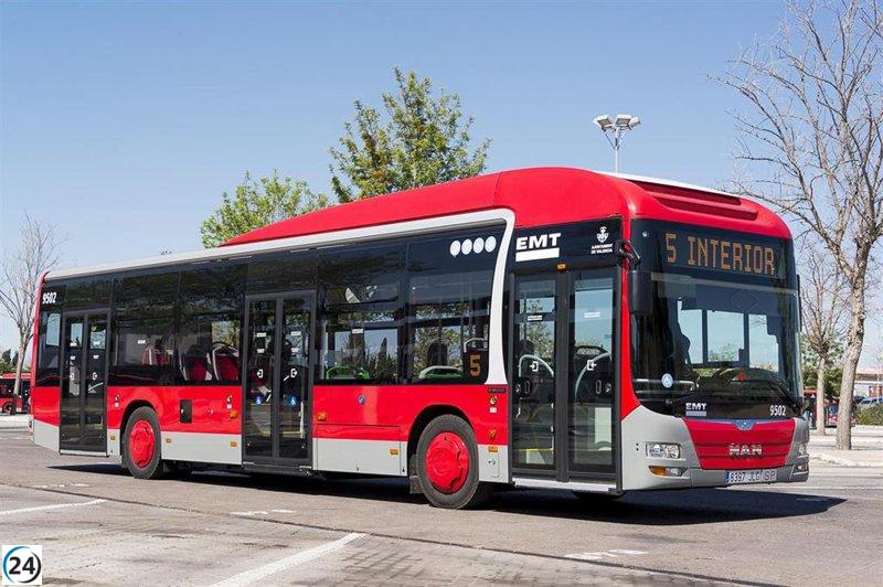 València incorporará 189 autobuses para mejorar el servicio de la EMT este año.