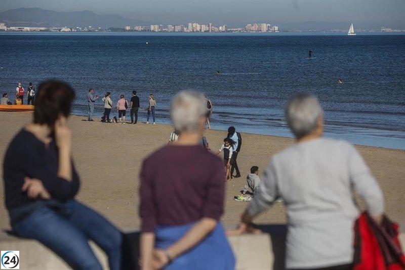 La Comunitat Valenciana registra su invierno más cálido desde 1950, con temperaturas de junio.