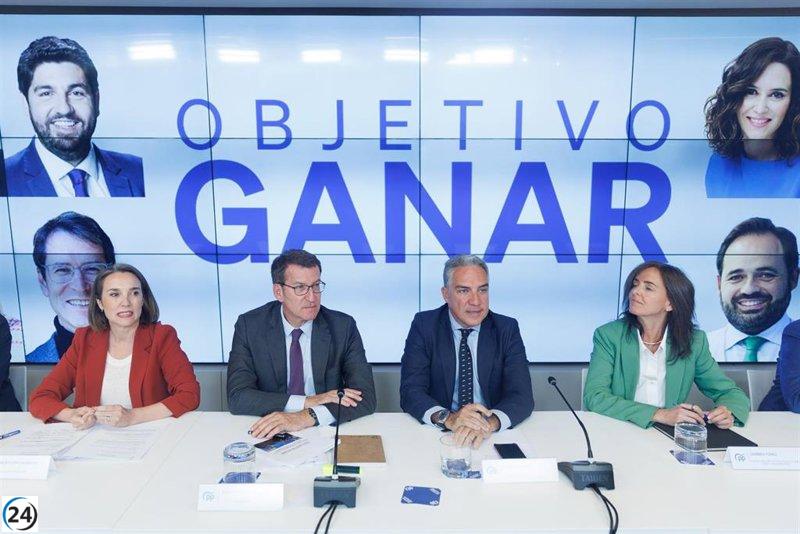 Feijóo planea una agotadora campaña por toda España, incluyendo un acto principal en la plaza de toros de Valencia.