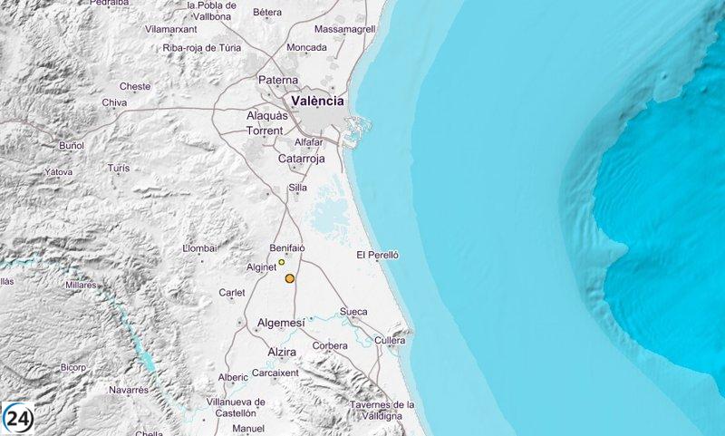 Dos terremotos sacuden a Benifaió en un lapso de 20 segundos