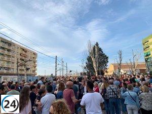 Concentración exige la eliminación del paso a nivel de Alfafar por su duración de 40 años