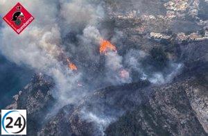 Apagado el fuego en Teulada.