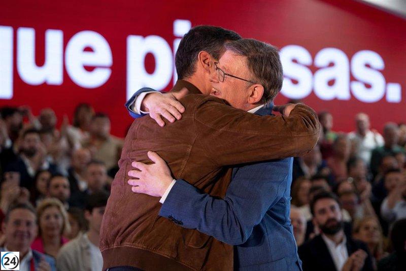 PSPV cambia ubicación de mitin de Sánchez y Puig por causa de lluvias.