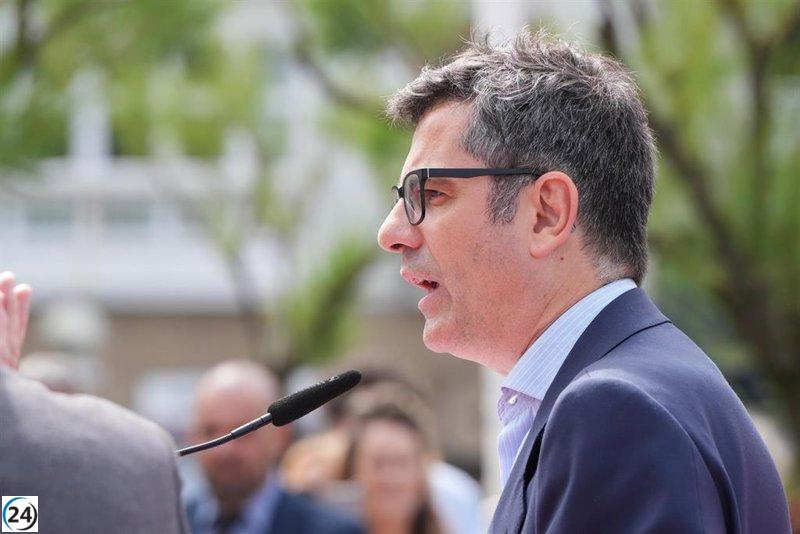 Bolaños critica al PP por pasear a ETA y desviar la atención de los temas que preocupan a la gente.