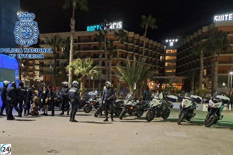 Ocho jóvenes detenidos por robos con violencia en Alicante.
