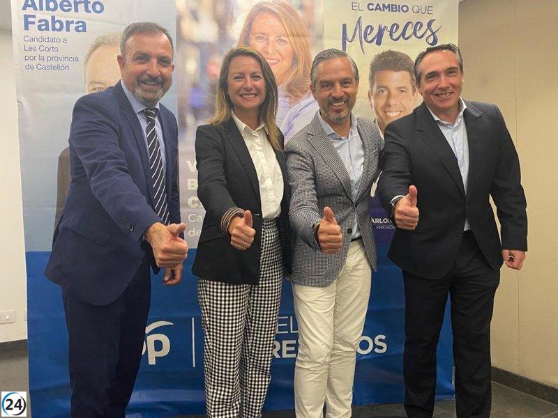 Juan Bravo afirma que los valencianos, castellonenses y alicantinos notarán un rápido cambio si eligen al PP.