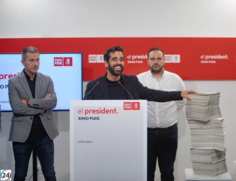 El PP acusado de degradar la democracia por el PSPV y querer encubrir su corrupción.