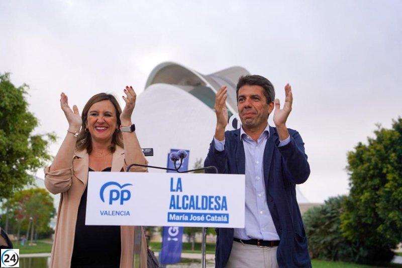 Mazón urge a los valencianos a votar al PP como única opción para el cambio.