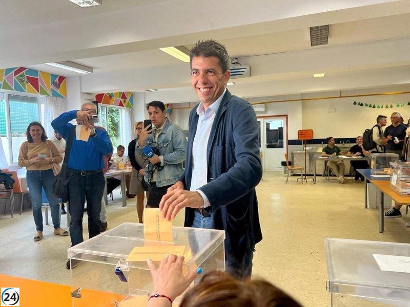 Carlos Mazón busca abrir una nueva etapa en la Comunitat Valenciana con su voto.