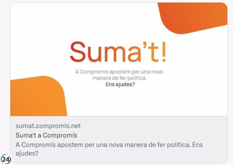 Compromís promociona afiliación a 'Suma't' tras elecciones del 28M.