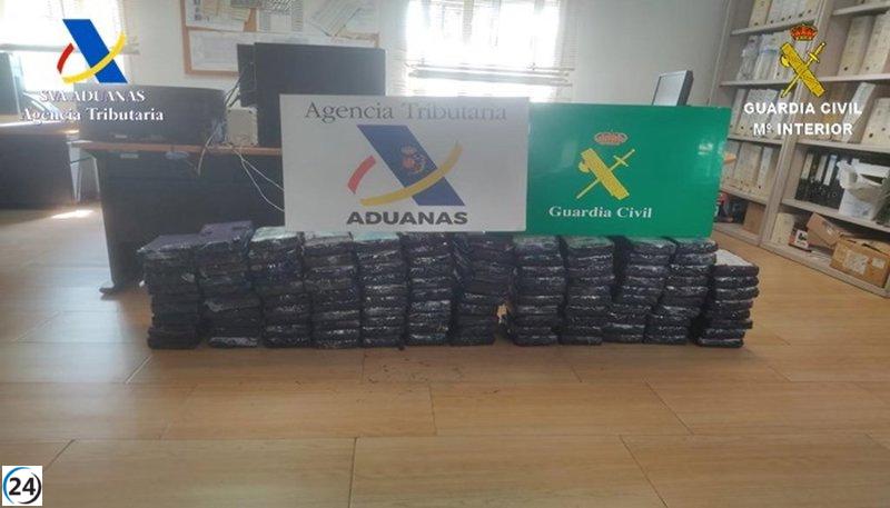 Incautan 117 kilos de cocaína en el puerto de València.
