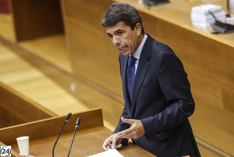 Carlos Mazón investido presidente de la Generalitat con apoyo del PP y Vox