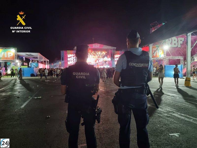 Masiva redada antidrogas en el Reggaetón Beach Festival de Torrevieja: arrestan a 6 y multan a 70