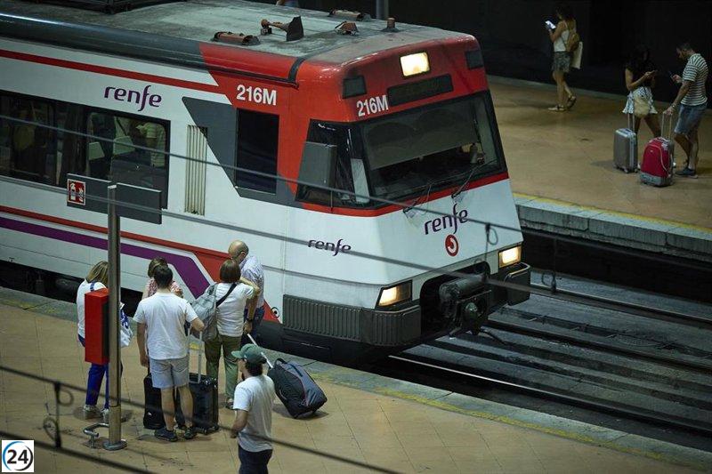 El PPCV demanda la recuperación total de la C-2 de Cercanías y urge a acelerar las obras del Corredor Mediterráneo.