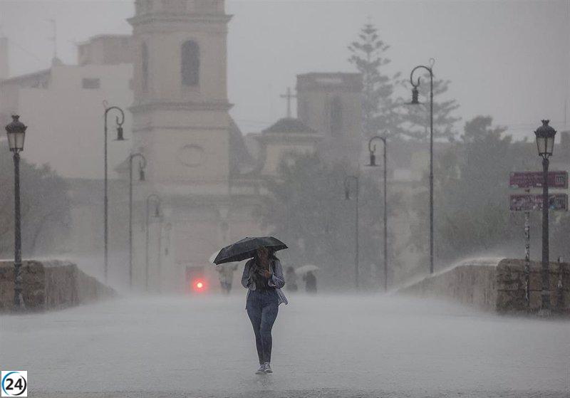 El '112 CV' prolonga la alerta por precipitaciones en el litoral valenciano