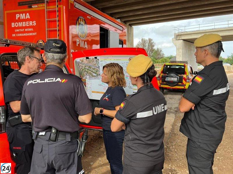 La UME se suma a la búsqueda del hombre arrastrado por las aguas en Paterna