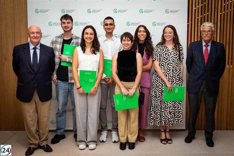 Contra el Cáncer Valencia concede becas predoctorales para indagar en enfermedades hematológicas, cerebrales, uterinas y pulmonares.