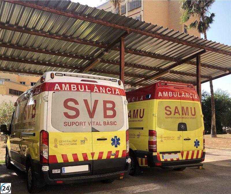 Colisión de motos en Xàtiva deja dos personas heridas