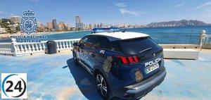 Recepcionista de hotel en Benidorm arrestado tras falsificar robo de 10.123 euros de la caja de seguridad.