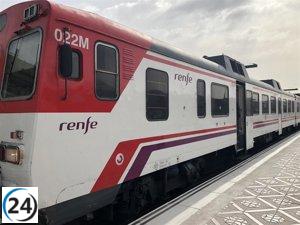 Interrupción de la circulación de C-3 debido a arrollamiento de tren a rebaño de ovejas en Cheste por 2 horas.