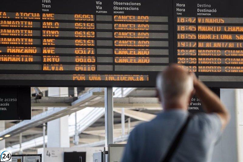 El servicio de tren de alta velocidad entre Madrid, Valencia y Murcia se reanuda después de una avería en Monteagudo (Cuenca)