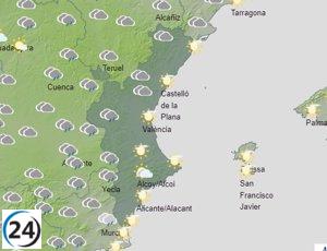 El pronóstico en La Comunitat para el sábado: cielos nubosos, máximas bajando en el interior y sin cambios en el litoral.