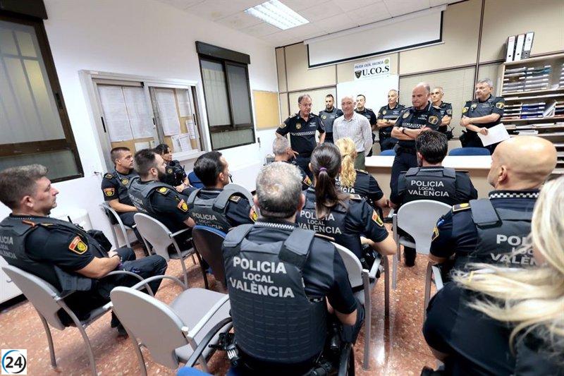 La avanzada UCR de la Policía Local de València tendrá 120 agentes y estará lista para actuar en 2024.
