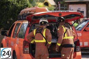 Bomberos combaten incendio en terreno de cañaverales en Alzira
