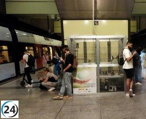Proyecto europeo lleva a cabo análisis de la calidad del aire en la estación de Colón de Metrovalencia