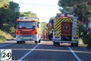 Éxito en extinguir el fuego en El Saler el sábado pasado.