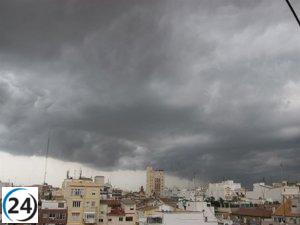 La Comunitat comienza con cielos nubosos y posibles lluvias en el interior