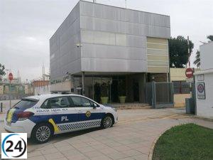 Detenido en Elche por vandalismo en una inmobiliaria debido a molestias causadas por inquilinos ruidosos.