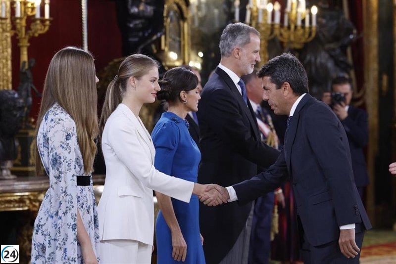 Mazón resalta la importancia de la firmeza constitucional de la princesa Leonor en estos tiempos desafiantes