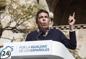 Mazón pone en duda la legitimidad moral del acuerdo PSOE-Junts y critica el quiebre de valores constitucionales.