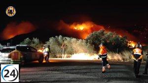 Exitoso control del incendio en Montitxelvo a pesar de la devastación de 2.500 hectáreas