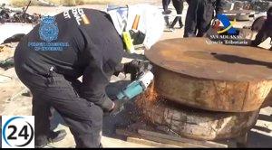 Incautan gran cantidad de cocaína proveniente de Panamá escondida en contenedores de chatarra