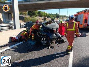 Accidente en Paterna deja dos heridos tras colisión en la CV-35