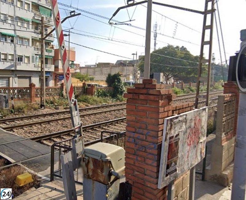 Trágico accidente en Alfafar: muere persona atropellada por tren de Cercanías